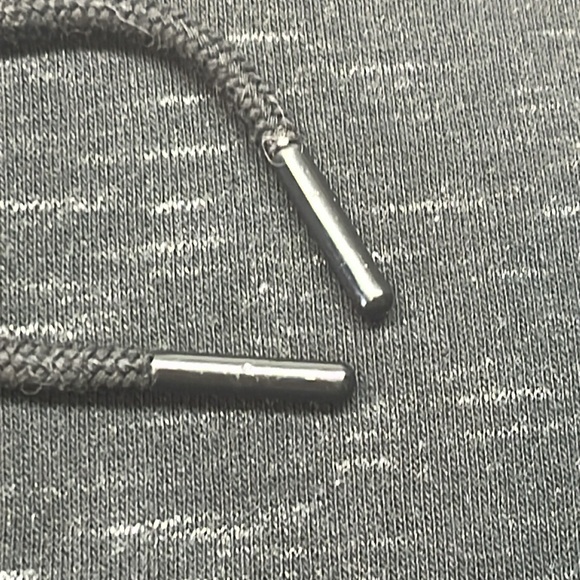 Adidas Hoodie Women’s Small Black Graphic Print Flip-Up Front Pouch Pre Owned - Picture 3 of 11